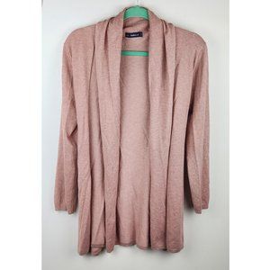 Zara Knit Open Front Tie Waist Soft Stretchy Longline Cardigan Sweater sz M